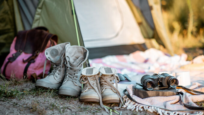 Zelten auf dem Campingplatz