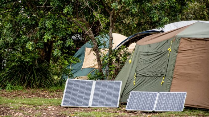 solar panel camping